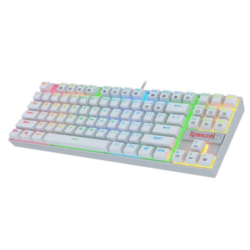REDRAGON Kumara K552 Tenkeyless Wired Gaming Keyboard ( White ) (Blue Switch ) – TechCure India