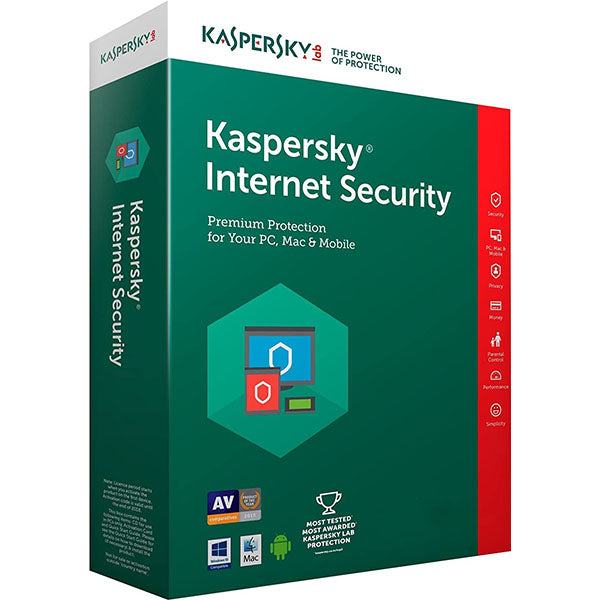 Kaspersky Internet Security 3 Users 3 Year AntiVirus Software – TechCure India