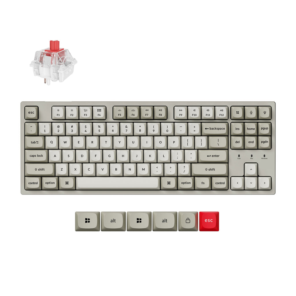 Keychron C1 Pro 8K QMK Wired Custom Mechanical Keyboard – TechCure India