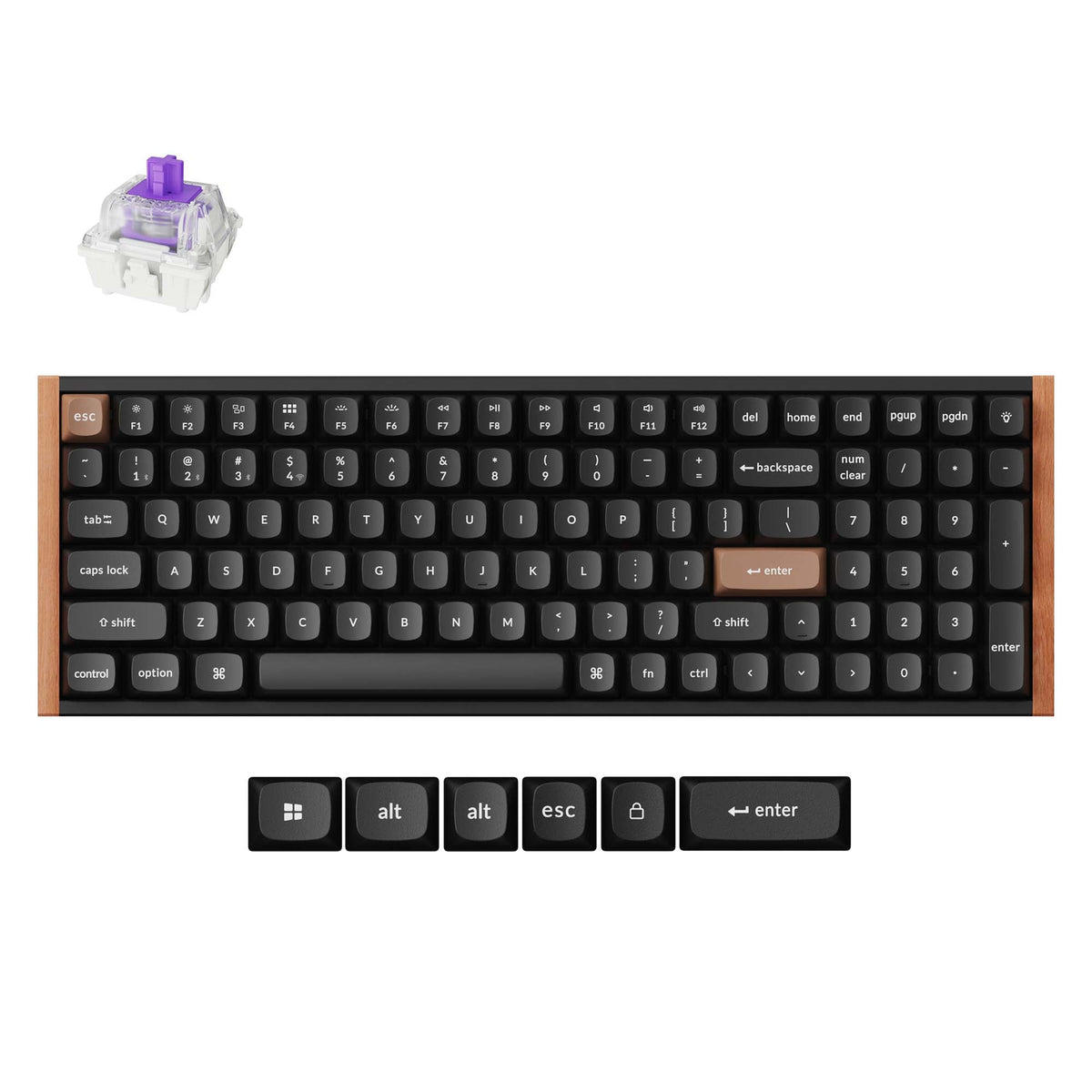 Keychron K4 HE Wireless Magnetic Switch Custom Keyboard Black – TechCure India
