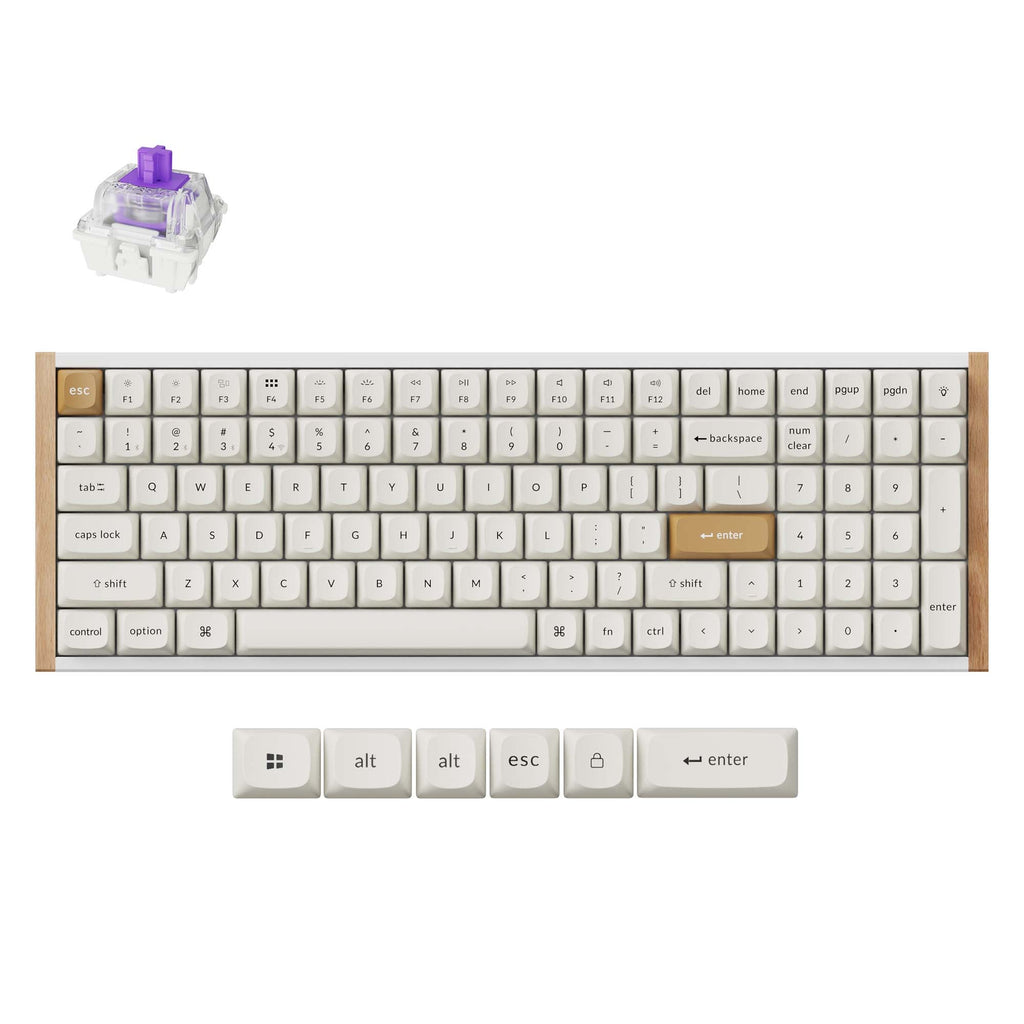 Keychron K4 HE Wireless Magnetic Switch Custom Keyboard White – TechCure India