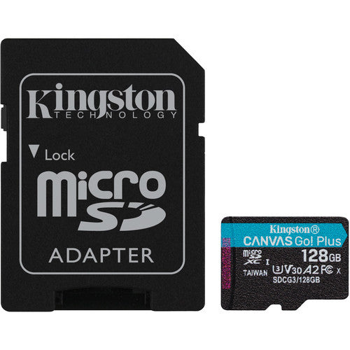 Kingston 128GB Canvas Go! Plus UHS-I microSDXC Memory Card with SD Adapter – TechCure India