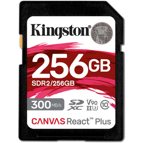 Kingston 256GB Canvas React Plus UHS-II SDXC Memory Card – TechCure India