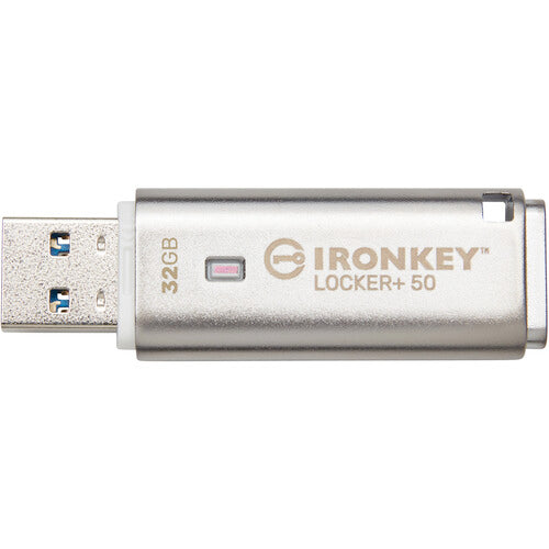 Kingston 32GB IronKey Locker+ 50 USB Type-A Flash Drive – TechCure India