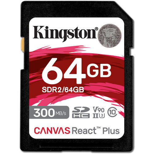 Kingston 64GB Canvas React Plus UHS-II SDXC Memory Card52 – TechCure India