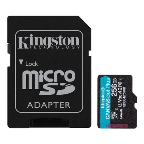 Kingston Canvas Go Plus microSD Memory Card 256GB with Adapter – TechCure India