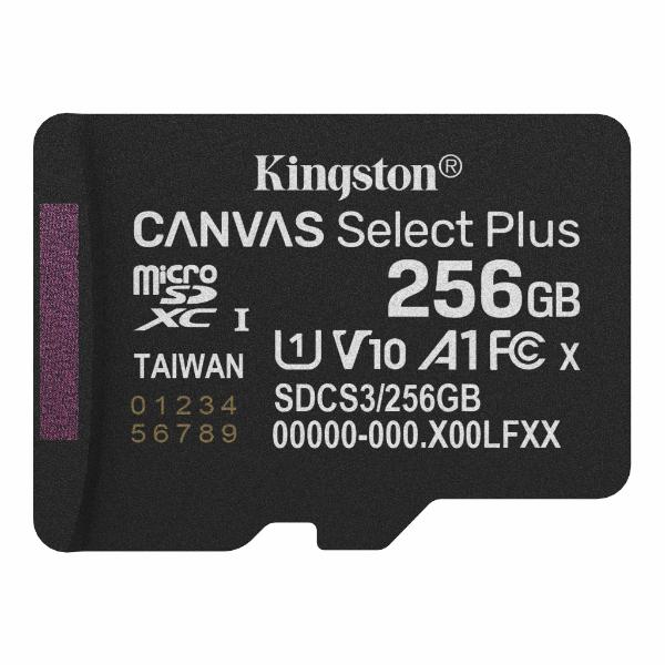 Kingston Canvas Select Plus 256GB microSDXC Memory Card – TechCure India