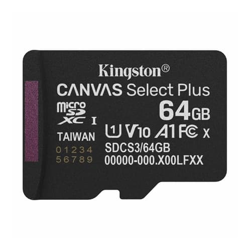 Kingston Canvas Select Plus 64GB microSDXC Memory Card – TechCure India