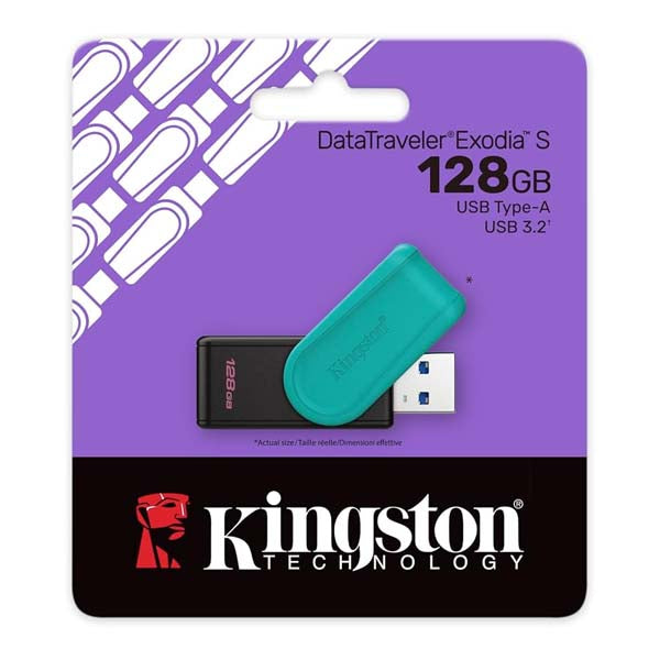Kingston DataTraveler Exodia S 128GB USB 3.2 Pen Drive – TechCure India