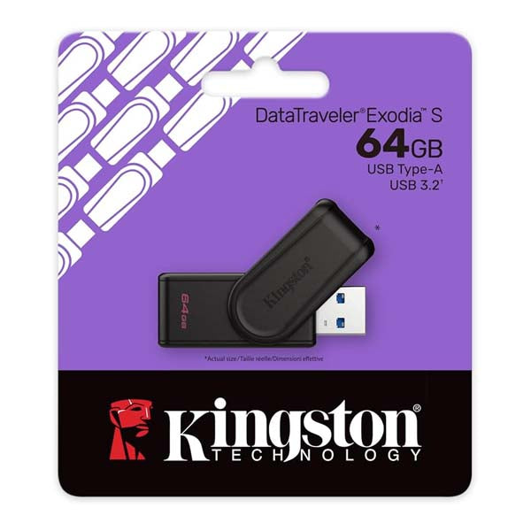 Kingston DataTraveler Exodia S 64GB USB 3.2 Pen Drive – TechCure India