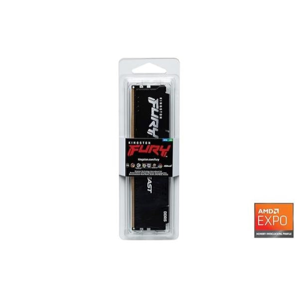 Kingston Fury Beast 16GB (1 X 16GB) DDR5 6000MHz CL30 Desktop Ram (Black) (KF560C30BBE-16) – TechCure India