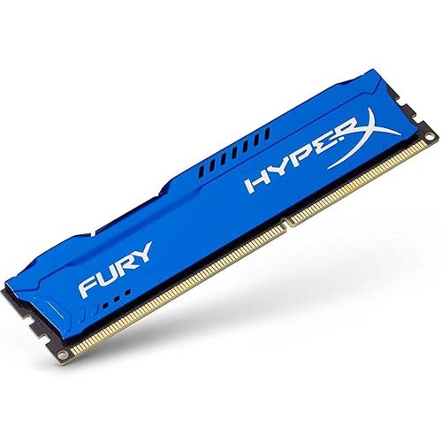 Kingston HyperX Fury 4GB (1 X 4GB) DDR3 1866MHz CL10 RAM (Blue) (HX318C10F-4) – TechCure India