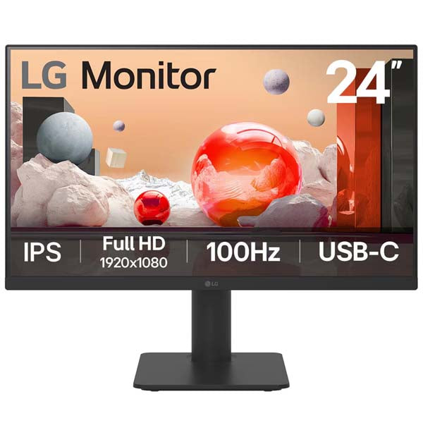 LG 24MS570B 24" IPS Full HD 100Hz USB-C Built-in Speakers Office Monitor – TechCure India