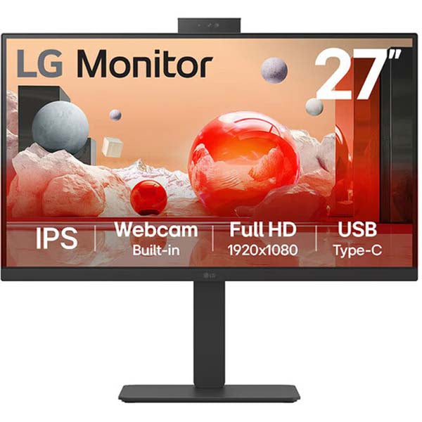 LG 27BA850-B 27" Full HD 100 Hz Video Conferencing Monitor (Black) – TechCure India