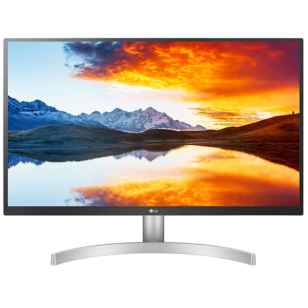 LG 27UL500-W 68.58 cm (27 inch) 4K-UHD (3840 x 2160) HDR 10 Monitor (Gaming & Design) with IPS Panel, HDMI x 2, Display Port, AMD Freesync - 27UL500 (Silver Stand with White Body) – TechCure India