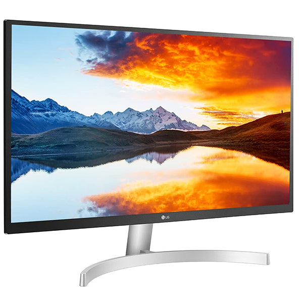 LG 27UL500-W 68.58 cm (27 inch) 4K-UHD (3840 x 2160) HDR 10 Monitor (Gaming & Design) with IPS Panel, HDMI x 2, Display Port, AMD Freesync - 27UL500 (Silver Stand with White Body) – TechCure India