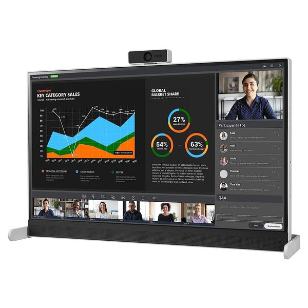 LG Libero Monitor 27 Inch QHD with Detachable Full HD Detachable Webcam, Built-in Speakers and USB C connectivity with 65W Power Delivery (27BQ70QC-S) – TechCure India