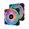 CORSAIR LL140 140mm RGB Cabinet Fan (Black) (Twin Pack)