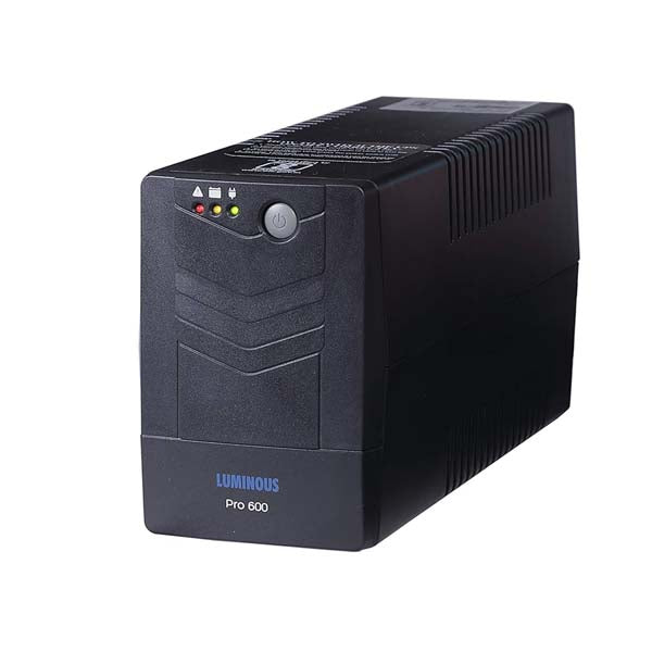 LUMINOUS LB600PRO 600VA UPS -PRO 230 V Offline/Standby Tower Model UPS with Overload Protection 3 Outlet Plugs – TechCure India