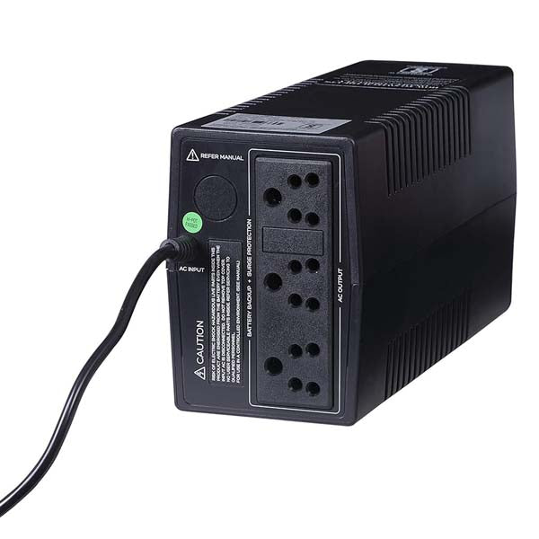 LUMINOUS LB600PRO 600VA UPS -PRO 230 V Offline/Standby Tower Model UPS with Overload Protection 3 Outlet Plugs – TechCure India