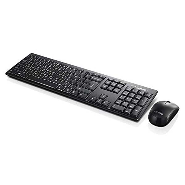Lenovo 100 Wireless Keyboard and Mouse Set, Ambidextrous 1000 DPI Mouse Optical Sensor, upto 3M clicks, Ultra slim water resistant keyboard, 2.4 GHz Wireless Nano USB, upto 1yr battery life GX30L66303 – TechCure India