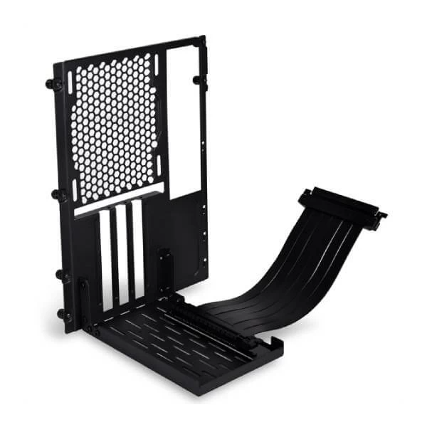 Lian Li O11DM-1X (PCI-E 3.0 X16) Vertical Graphics Card Holder With Riser Cable For O11D MINI (Black) – TechCure India