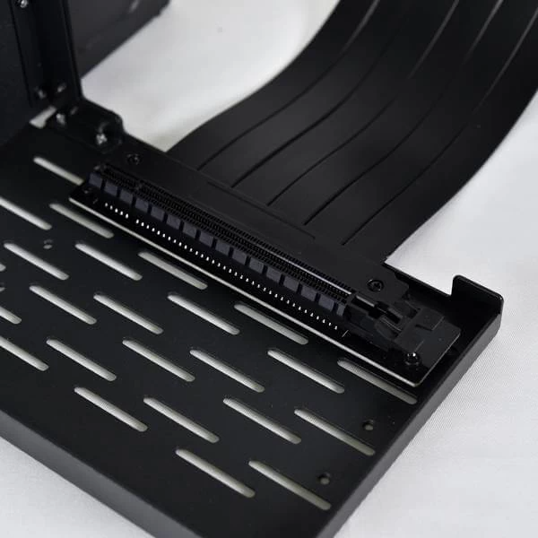 Lian Li O11DM-1X (PCI-E 3.0 X16) Vertical Graphics Card Holder With Riser Cable For O11D MINI (Black) – TechCure India