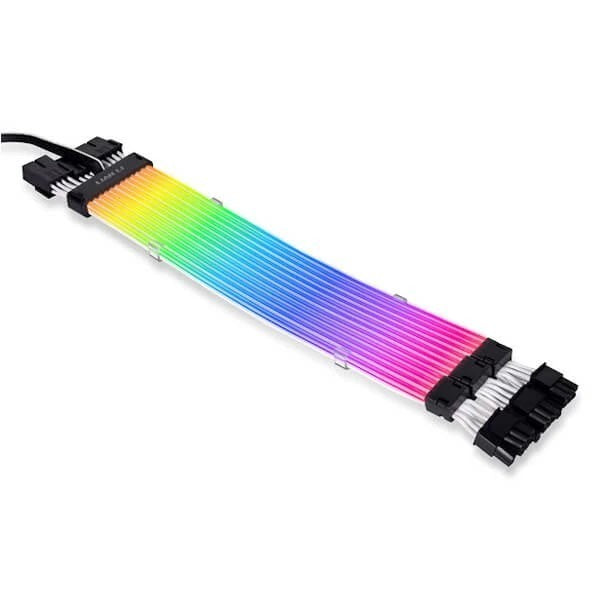 Lian Li Strimer Plus 3X8 V2 24-Pin ARGB GPU Extension Cable – TechCure India