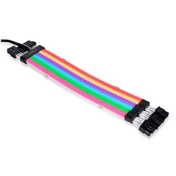 Lian Li Strimer Plus 3X8 V2 24-Pin ARGB GPU Extension Cable – TechCure India