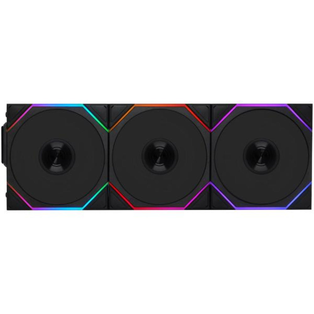 LIAN LI Uni Fan TL120 120mm Wireless ARGB Cabinet Fan (Black) (TriplePack)