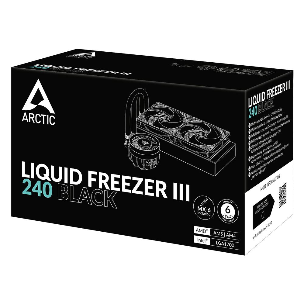 ARCTIC Liquid Freezer III 240mm CPU Liquid Cooler ( Black ) ( Liquid Freezer 3 ) - 5