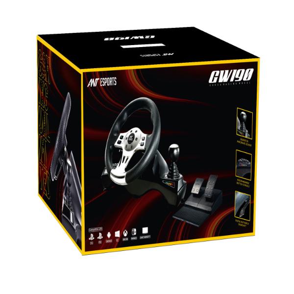 Ant Esports GW190 Racing Wheel and Pedal Set – TechCure India