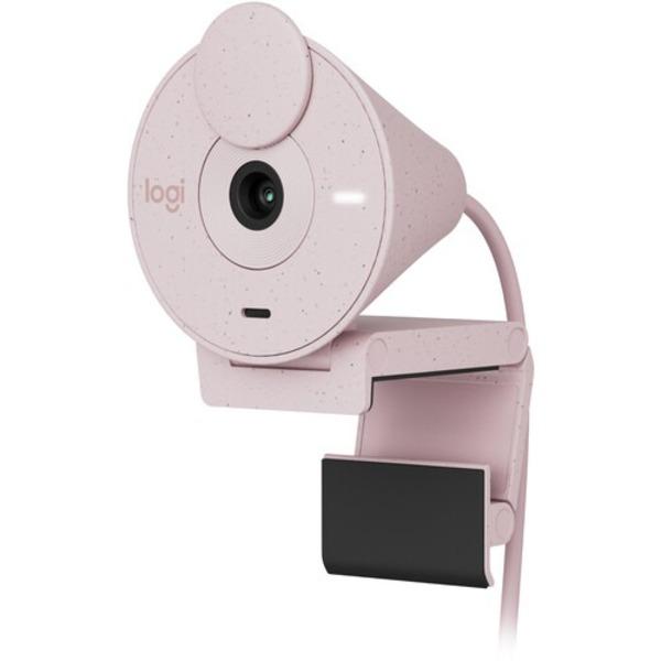 Logitech Brio 300 1080p Full HD Webcam (Pink) – TechCure India