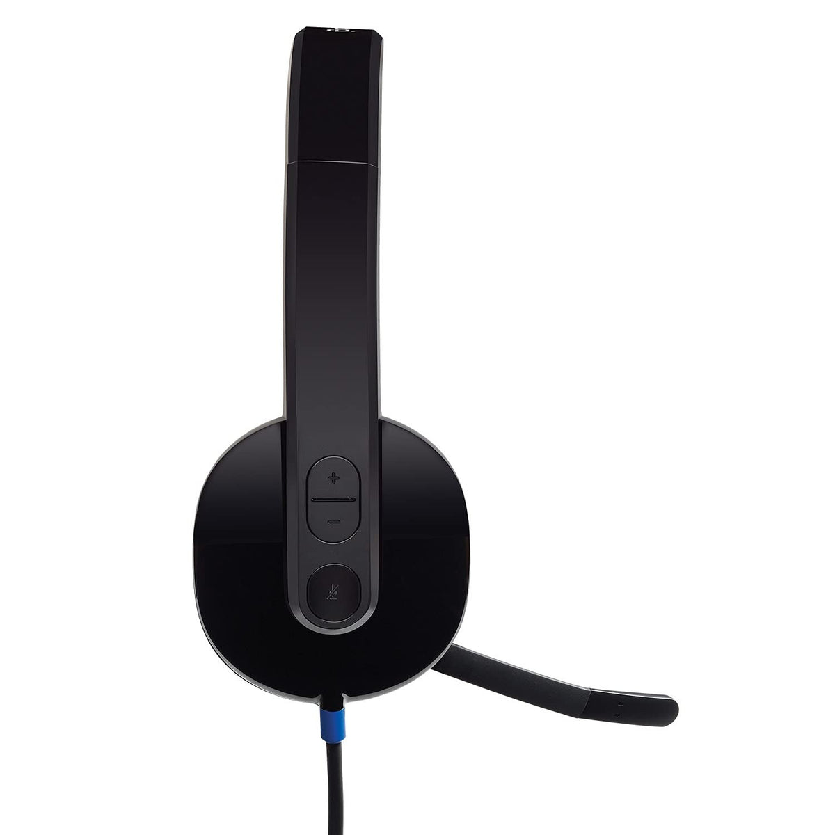 Logitech H540 Stereo Wired On Ear Headphones With Mic (Black) – TechCure India