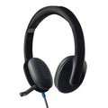 Logitech H540 Stereo Wired On Ear Headphones With Mic (Black) – TechCure India