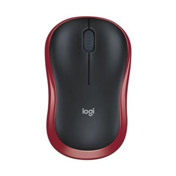 Logitech M185 Wireless USB Mouse (Red) – TechCure India