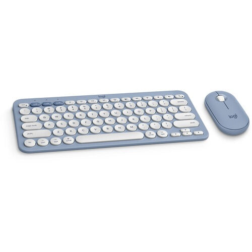 Logitech Pebble 2 Wireless Keyboard and Mouse Combo For Mac (Blue) – TechCure India