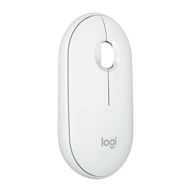 Logitech Pebble Mouse 2 M350s Slim Bluetooth Wireless Mouse (Tonal White) – TechCure India