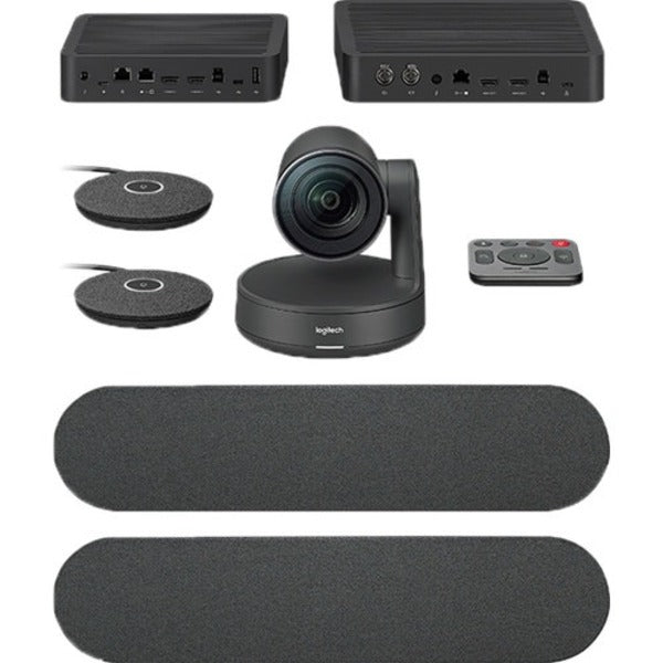 Logitech Rally Plus UHD 4K Conference Camera System with Dual-Speakers and Mic Pods Set – TechCure India