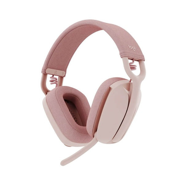 Logitech Zone Vibe 100 Lightweight Wireless Headphones (Rose) – TechCure India