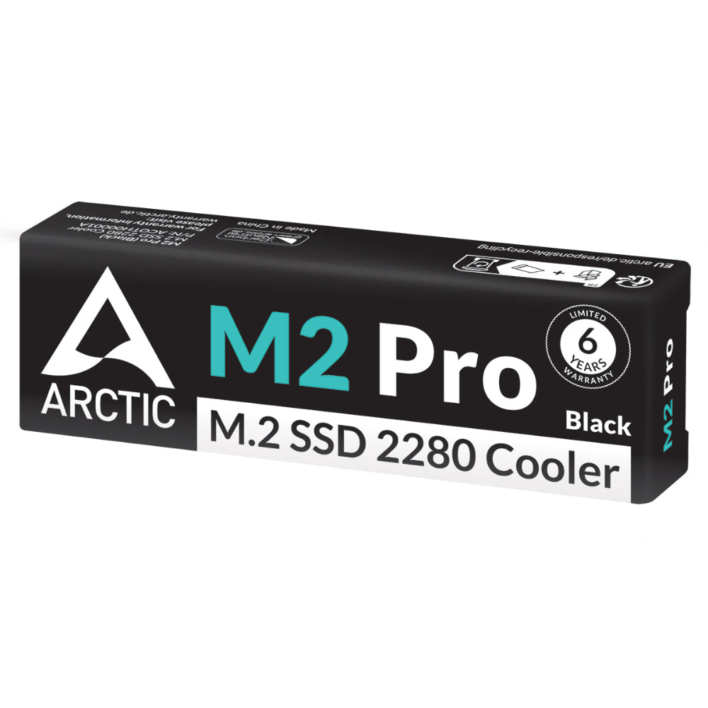 ARCTIC M2 Pro SSD Cooler for M.2 Drives ( Black ) – TechCure India