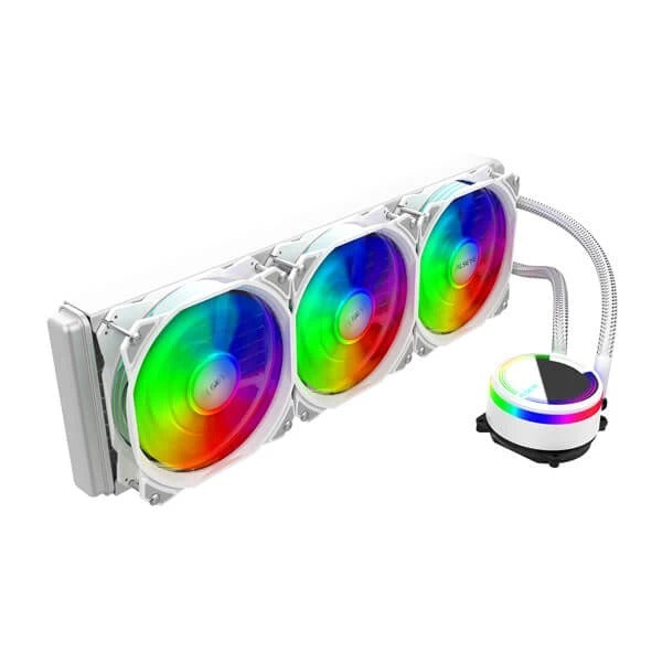 Alseye M360W ARGB 360mm CPU Liquid Cooler (White) – TechCure India