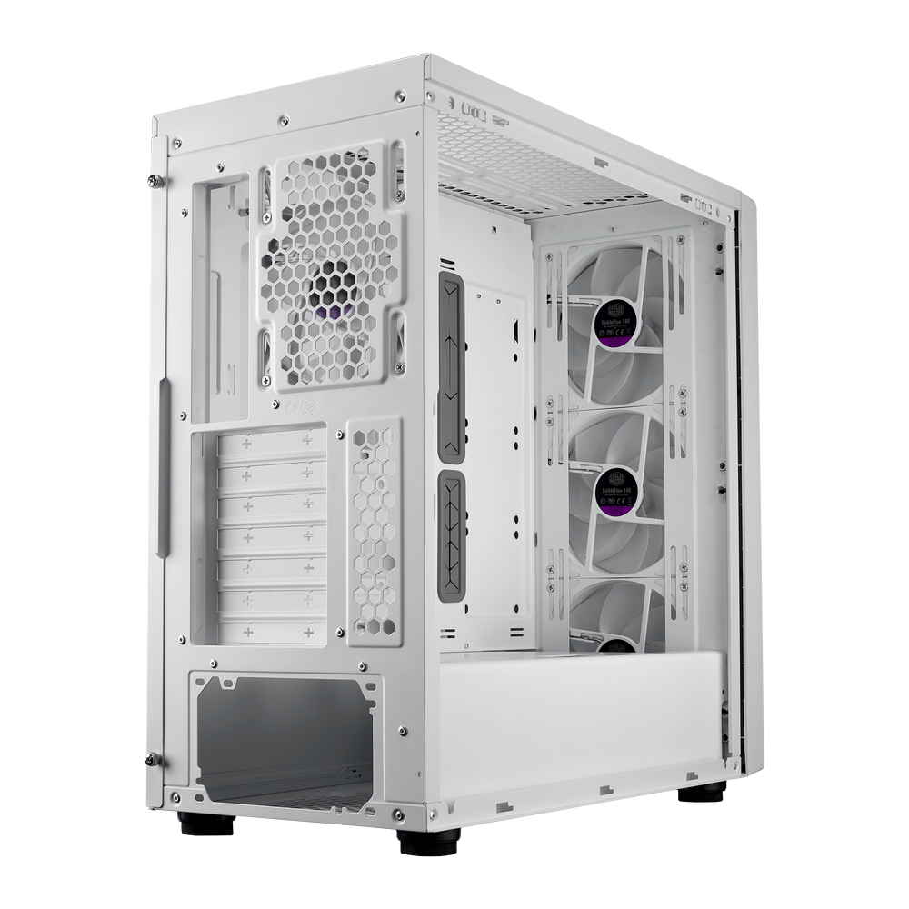 COOLER MASTER MB600 ARGB ATX Mid Tower Cabinet (White) – TechCure India