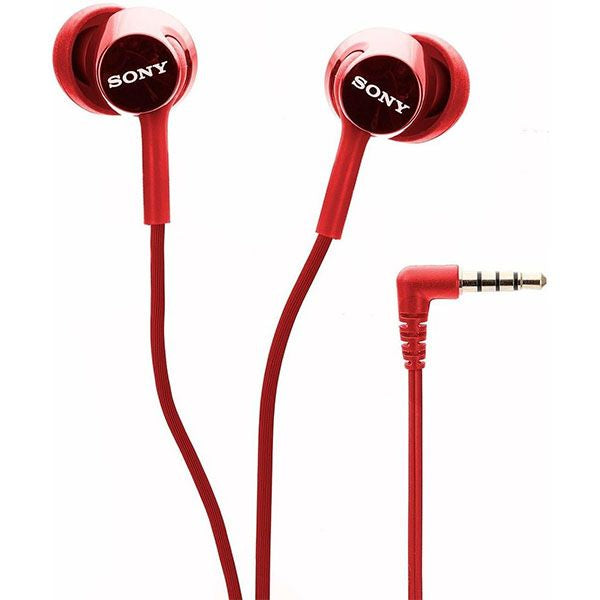 Sony MDR-EX155AP Wired in Ear Headphone with Mic - Red – TechCure India
