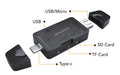 Hammok Milli 6-in-1 USB 2.0 Card Reader (USB, Type-C, Micro USB)