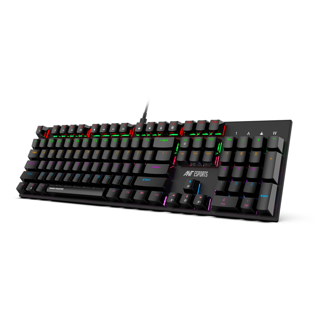 ANT ESPORTS MK3200 V2 MECHANICAL GAMING KEYBOARD MULTICOLOR LED BACKLIT WIRED -BLUE SWITCH – TechCure India