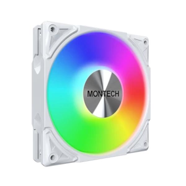 MONTECH Metal PRO 12 ARGB PWM Fan (White) – TechCure India