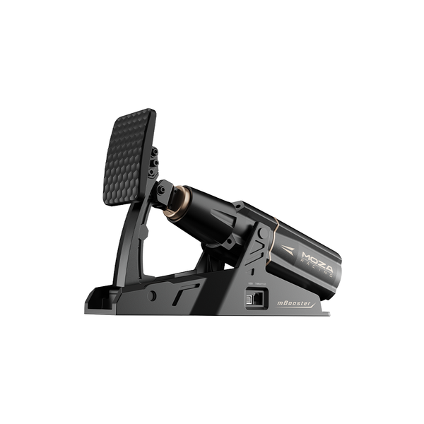 MOZA mBooster Active Pedal, Active Force Feedback Sim Racing Pedal, Dual 200kg Load Cell, 21-bit Magnetic Encoder – TechCure India