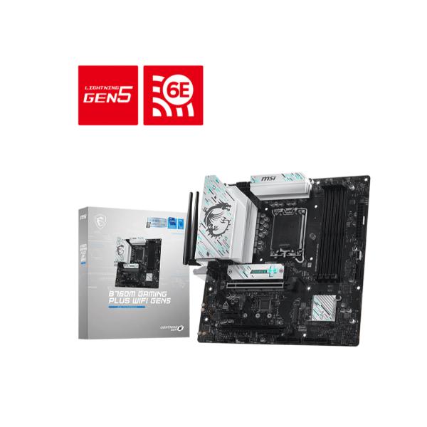 MSI B760M GAMING PLUS WIFI GEN5 INTEL LGA 1700 DDR5 Motherboard – TechCure India