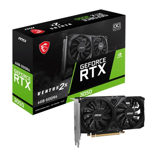 MSI GeForce RTX 3050 Ventus 2X 6G OC 6GB GDDR6 – TechCure India